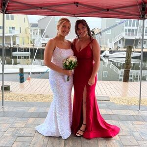 Elegant Red Evening Gown